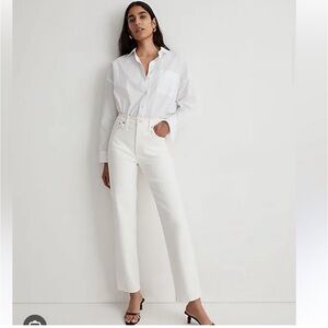 Madewell perfect vintage jeans in white